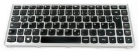 Tastatur silber für Lenovo Ideapad U410
